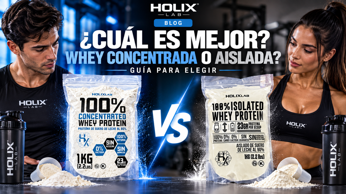 ¿Cuál es mejor: Whey Concentrada o Aislada? Guía para elegir
