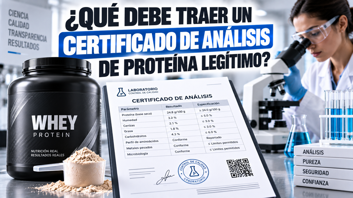 ¿Qué debe traer un certificado de análisis de proteina legítimo?