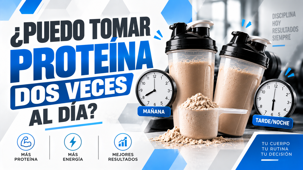 ¿Puedo tomar proteína dos veces al día? Lo que dicen los números