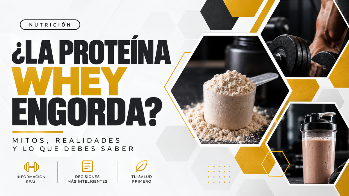 ¿La proteína whey engorda?