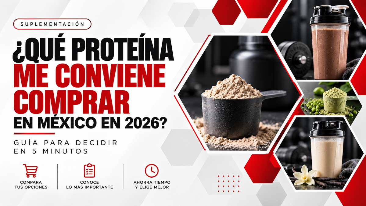 ¿Qué proteína me conviene comprar en México en 2026? Guía para decidir en 5 minutos
