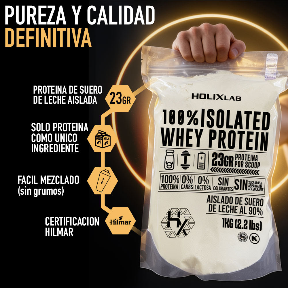 Isolated Whey Protein 100% - 23gr PROTEINA PURA AISLADA