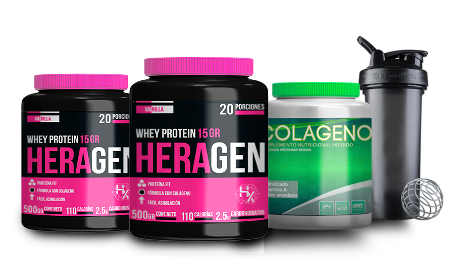 TONIFICA PACK: 2 Heragen 500gr + Colágeno 600gr + Shaker