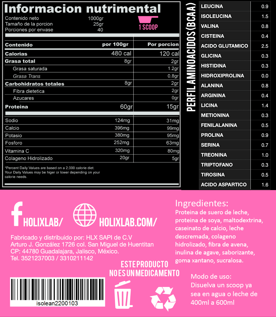 HERAGEN 1kg - Proteína + Colágeno