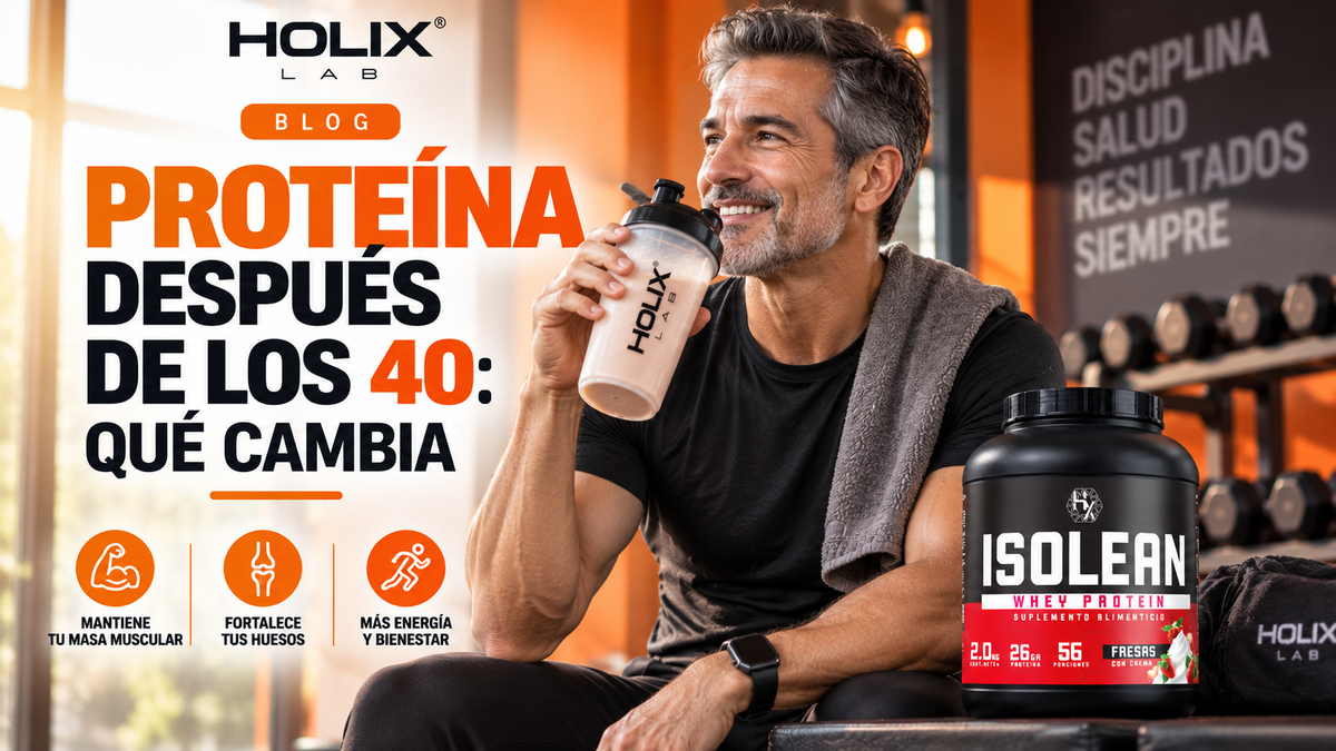 Proteína después de los 40: qué cambia