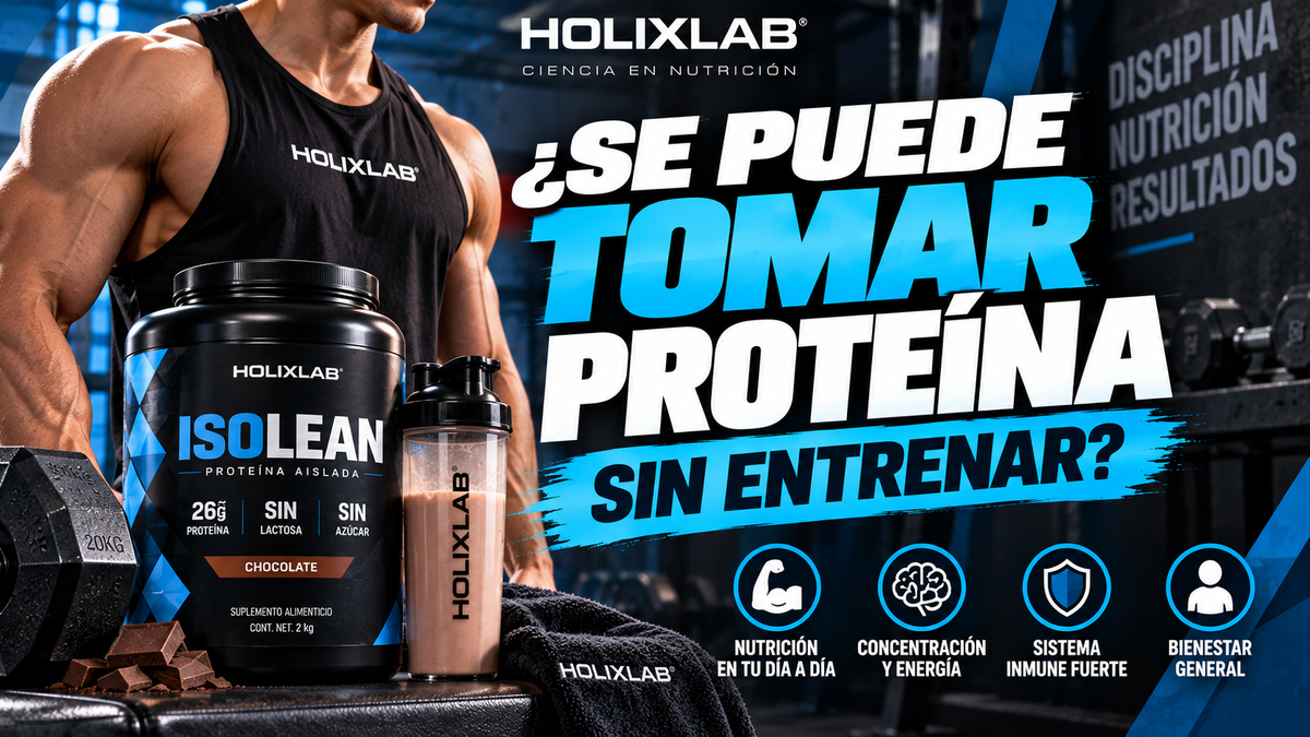 ¿Se puede tomar proteína sin entrenar?