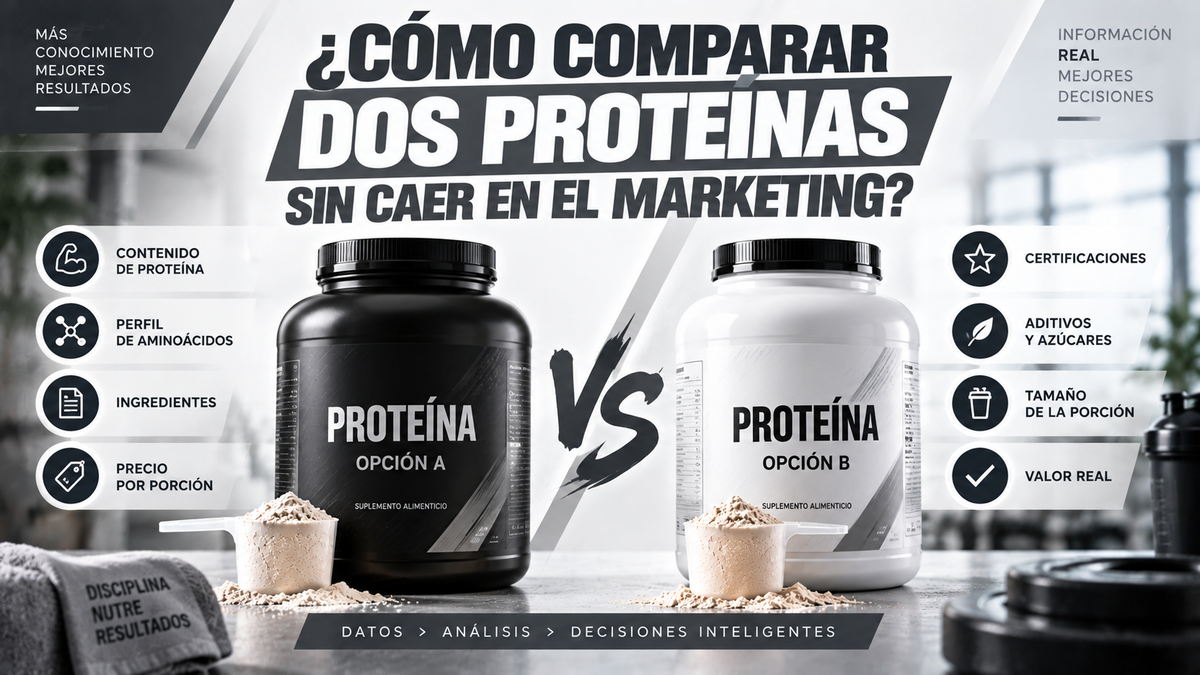 ¿Cómo comparar dos proteínas sin caer en el marketing?