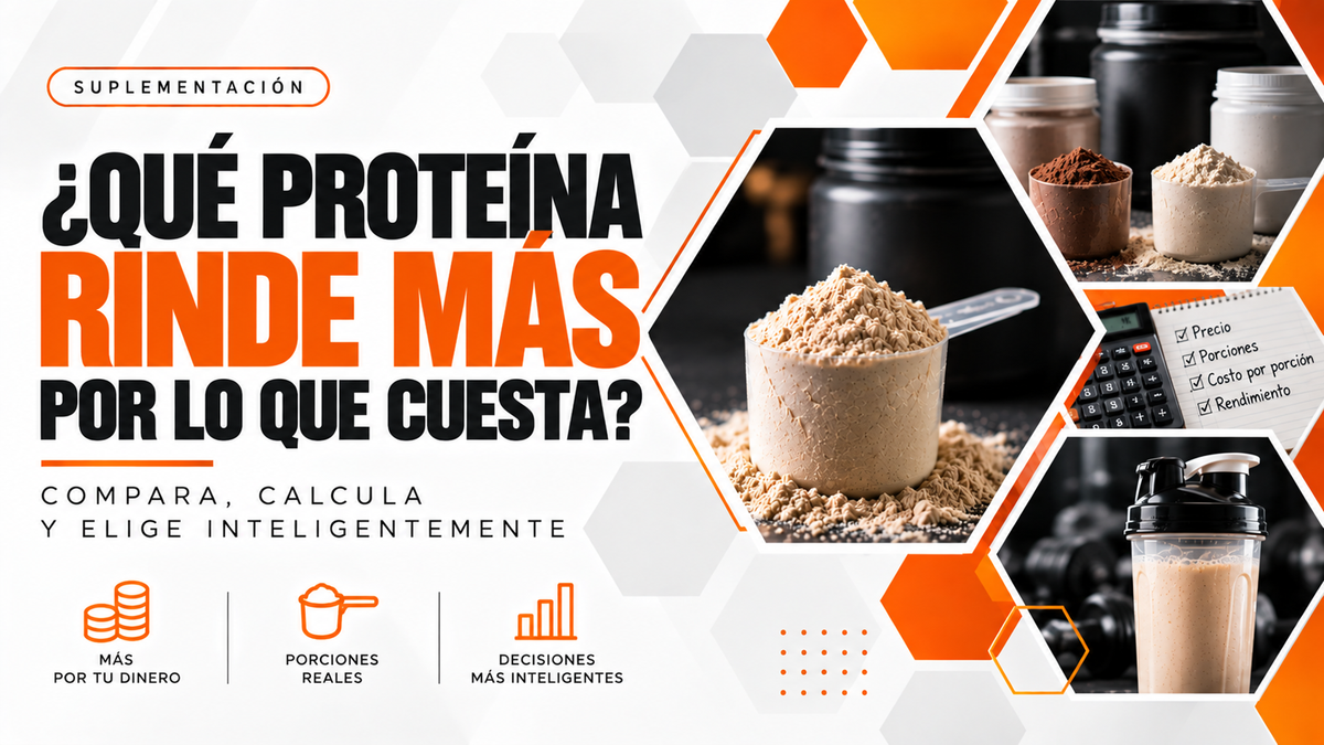 ¿Qué proteína rinde más por lo que cuesta? Comparativa México 2026
