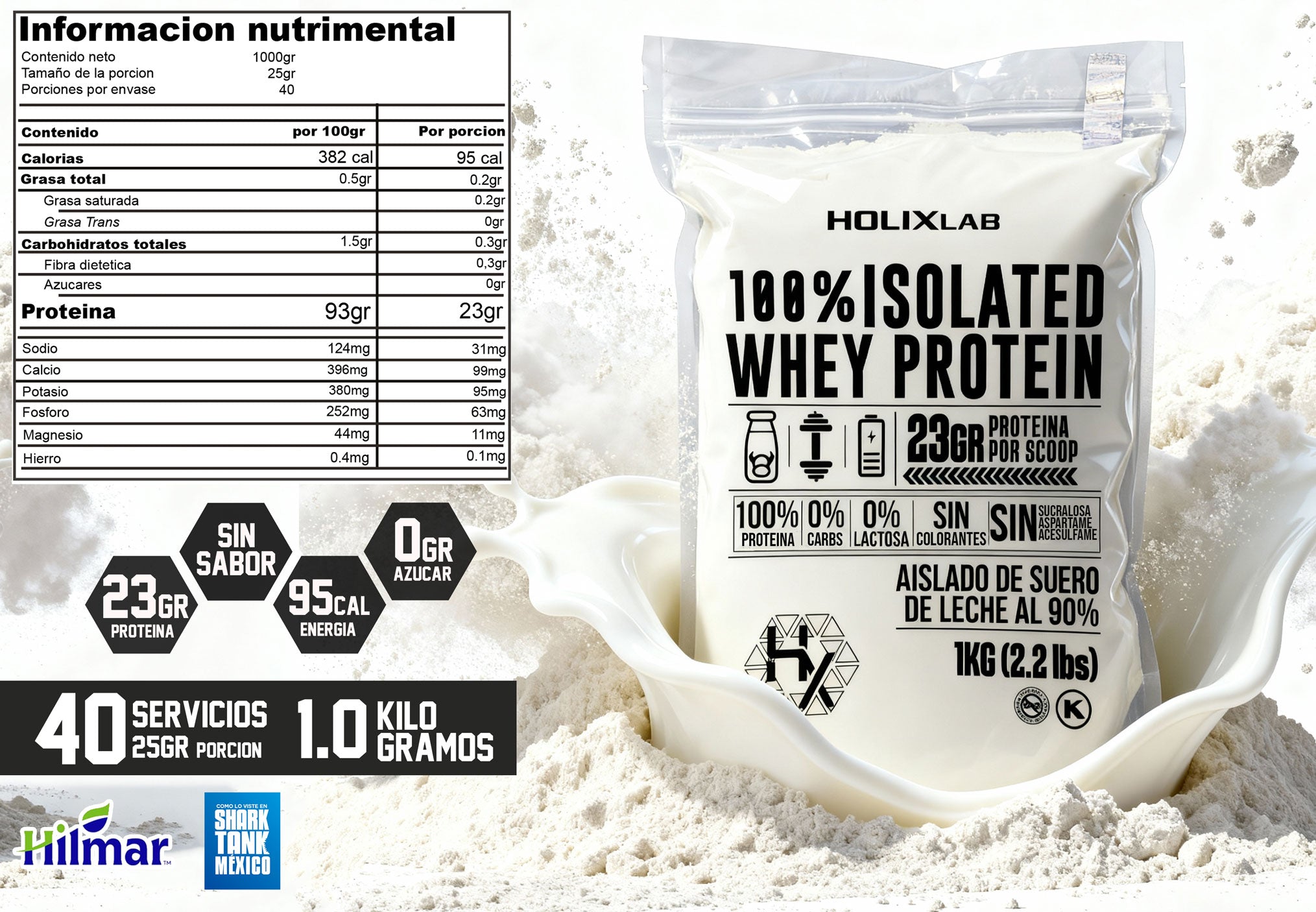 2X PROTEINA PURA AISLADA 1KG + SHAKER + ENVIO GRATIS