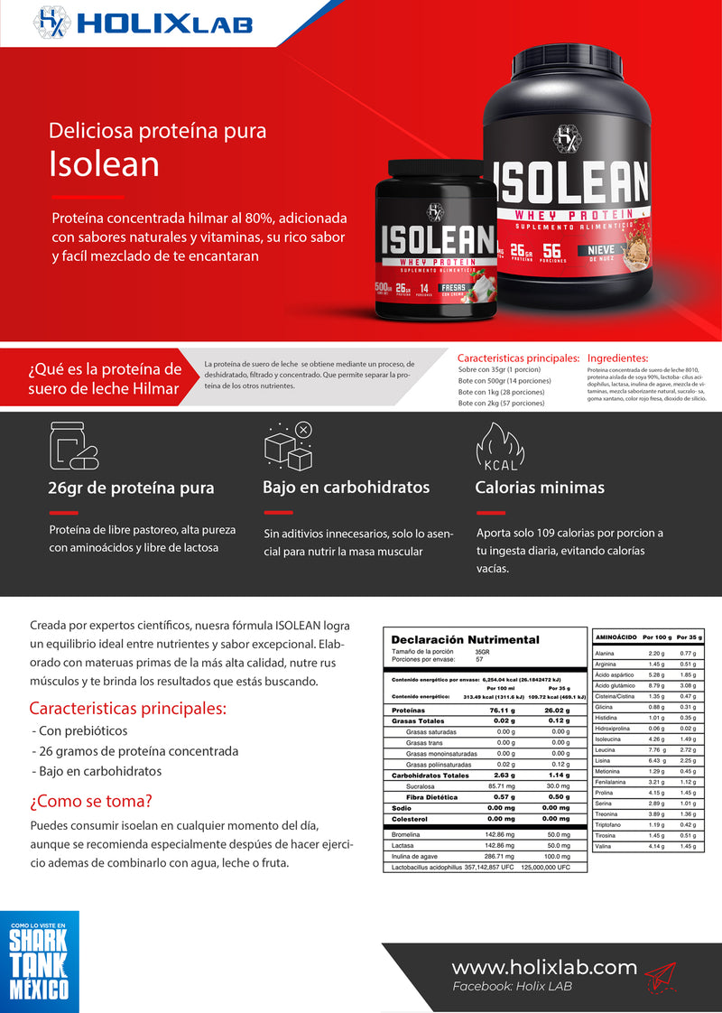 X2 ISOLEAN 2.2 KG + 1 SHAKER + ENVÍO GRATIS