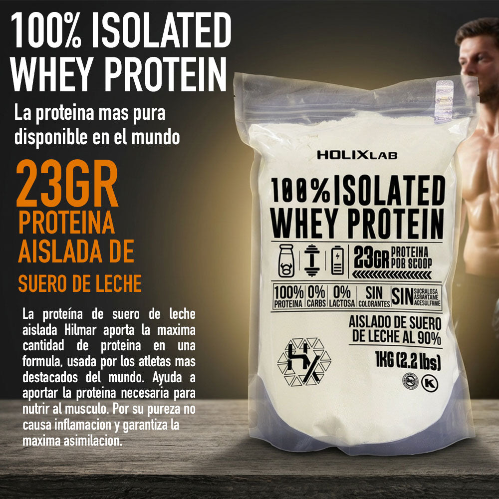 Isolated Whey Protein 100% - 23gr PROTEINA PURA AISLADA