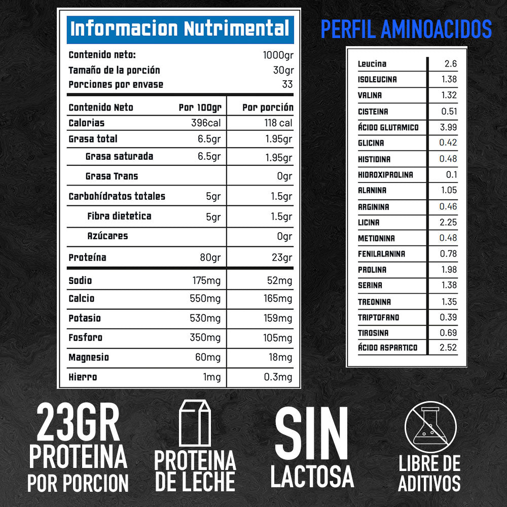 2X PROTEINA 23GR  PURA CONCENTRADA  1KG + SHAKER + ENVIO GRATIS