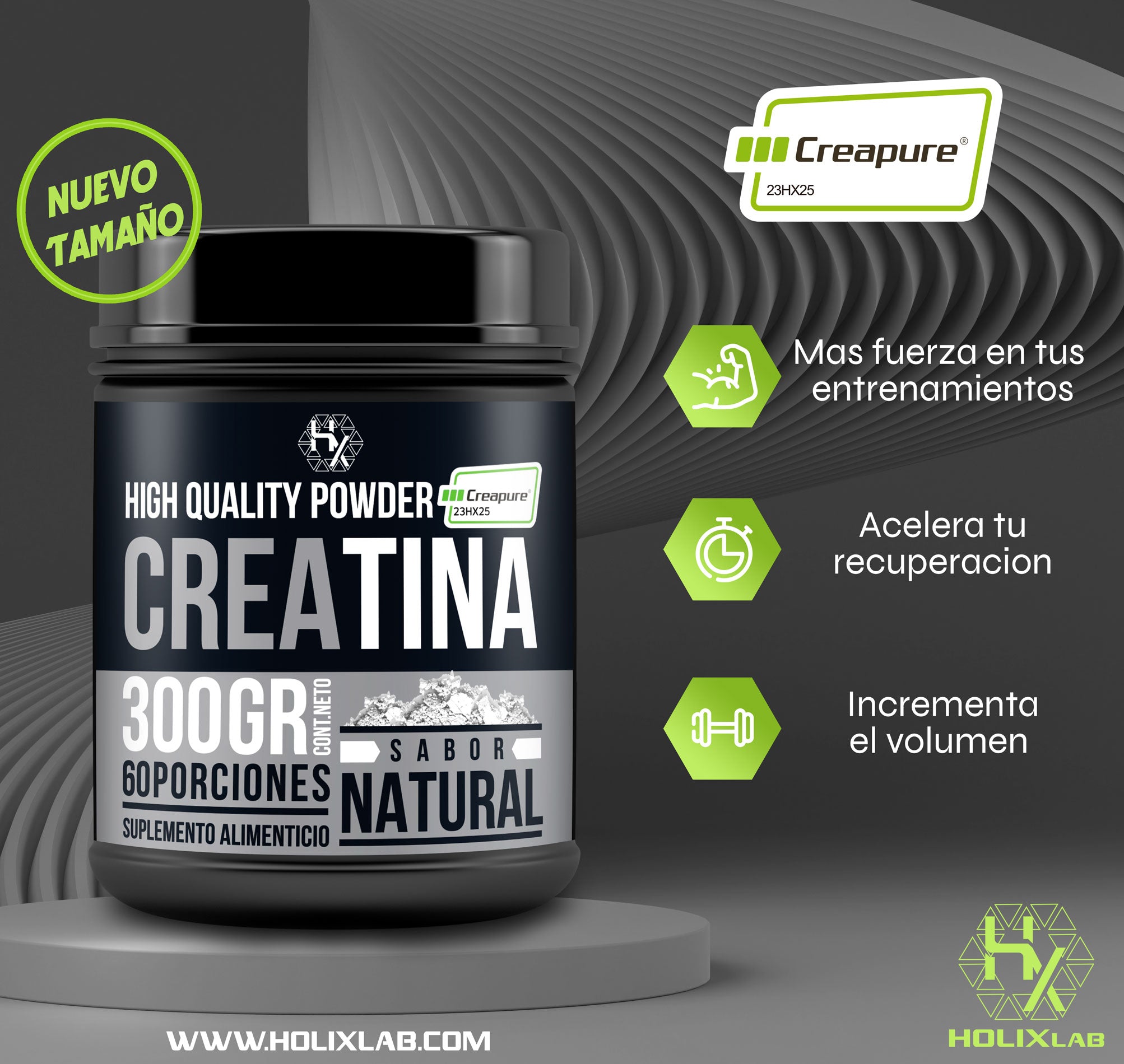 CREATINA PURA MONOHIDRATADA  (𝗖𝗿𝗲𝗮𝗽𝘂𝗿𝗲®)