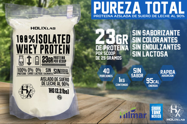 Isolated Whey Protein 100% - 23gr PROTEINA PURA