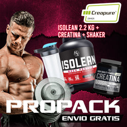 PROPACK: ISOLEAN 2.2KG + CREATINA 𝗖𝗿𝗲𝗮𝗽𝘂𝗿𝗲® + SHAKER + ENVIO GRATIS