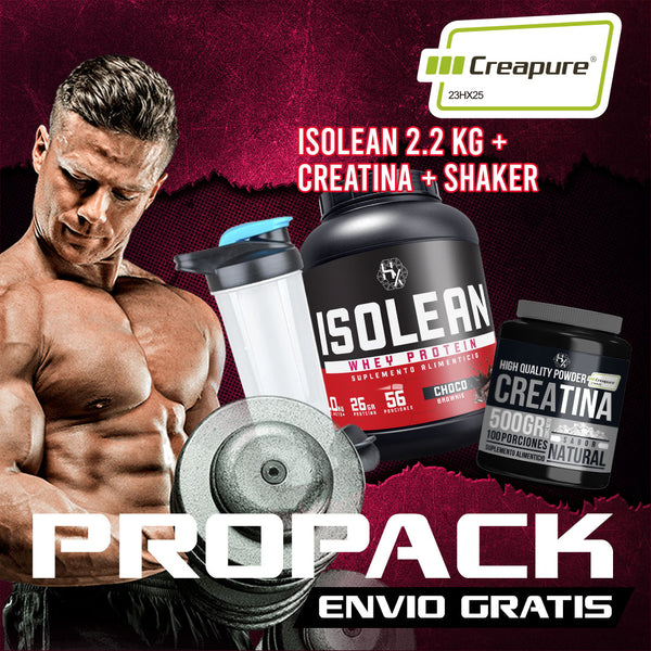 PROPACK: ISOLEAN 2.2KG + CREATINA 𝗖𝗿𝗲𝗮𝗽𝘂𝗿𝗲® + SHAKER + ENVIO GRATIS