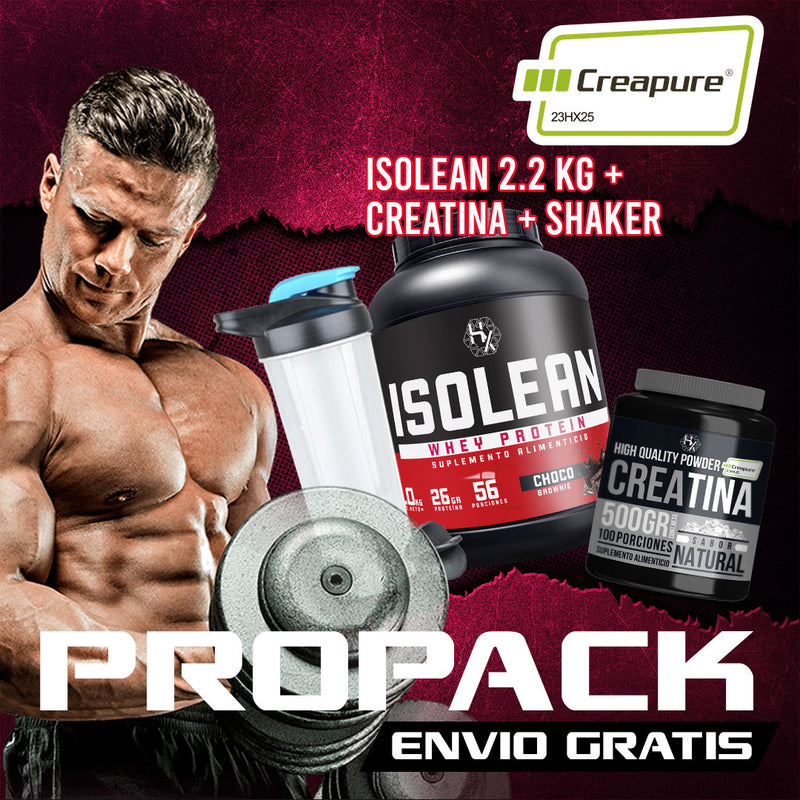 PROPACK: ISOLEAN 2.2KG + CREATINA 𝗖𝗿𝗲𝗮𝗽𝘂𝗿𝗲® + SHAKER + ENVIO GRATIS