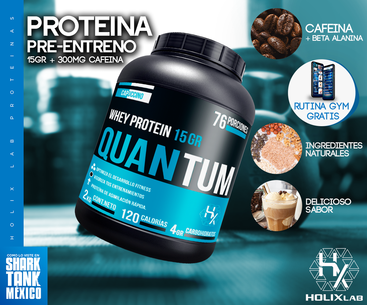 Quantum 1kg - Whey Protein / Proteina + preentreno